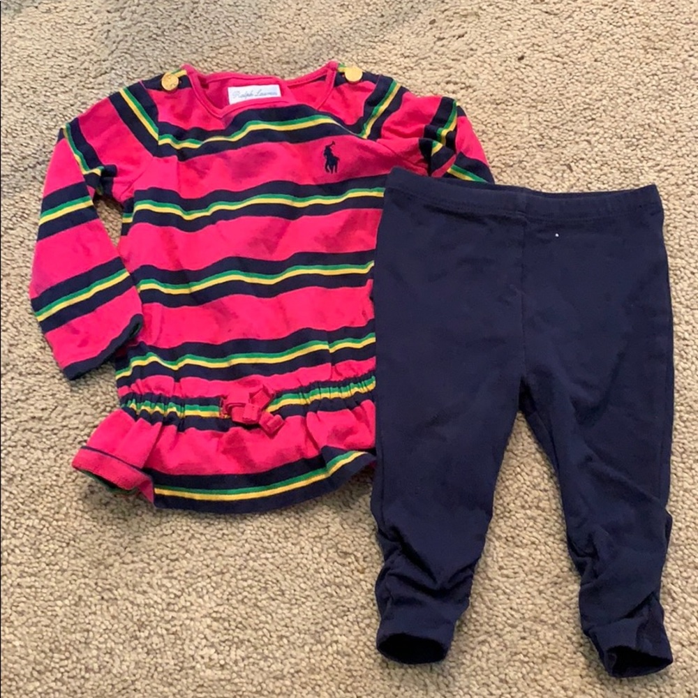 Baby girls Ralph Lauren outfit size 6month